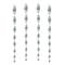 Spaventapasseri Barra spirale appesa spauracchio dell'uccello 50cm che ruotano 360º 4-pack