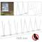 Punxes anti coloms Repelent d'aus Espanta ocells d'acer inoxidable 165 cm