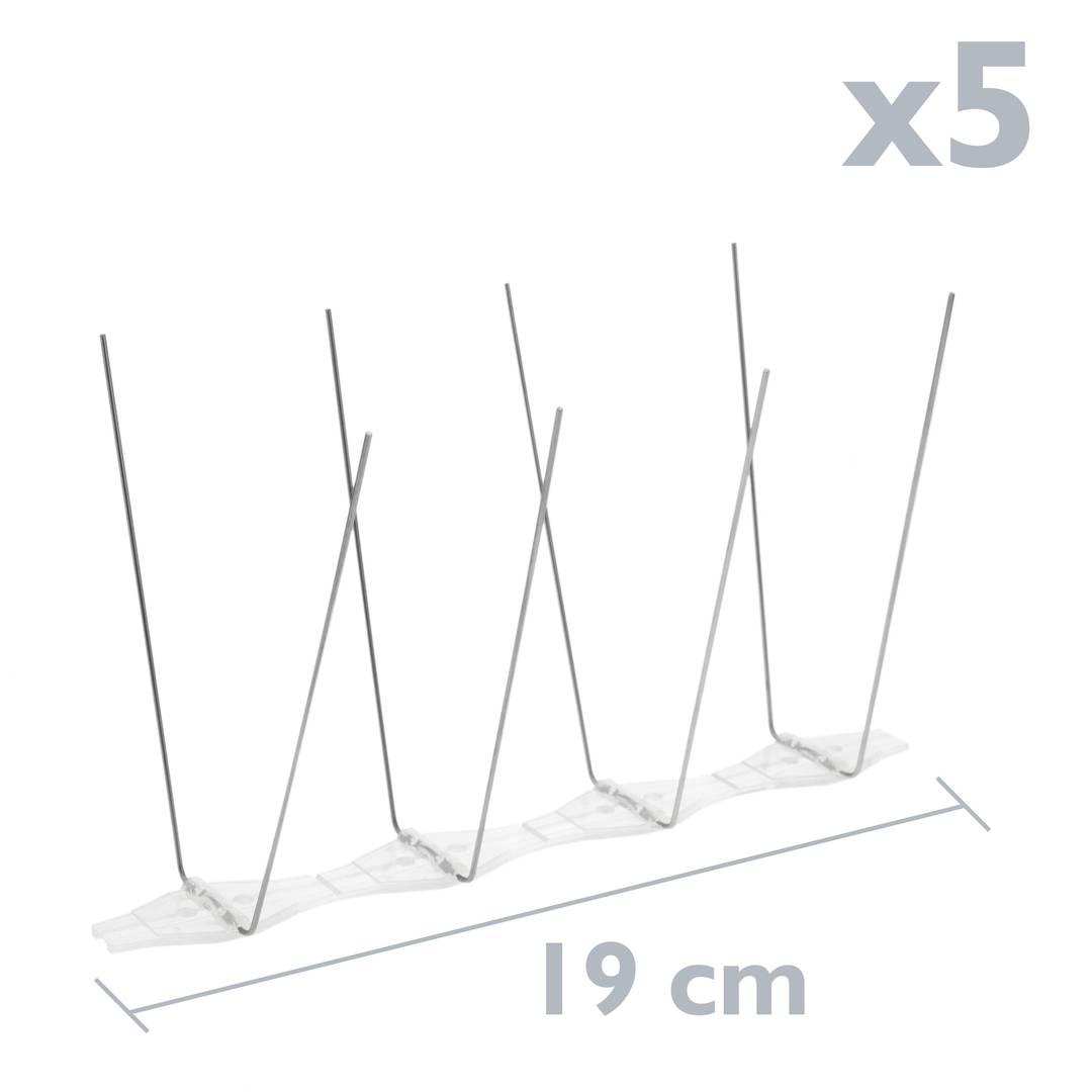 Punxes anti coloms Repelent d'aus Espanta ocells d'acer inoxidable 165 cm