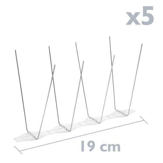 Punxes anti coloms Repelent d'aus Espanta ocells d'acer inoxidable 165 cm