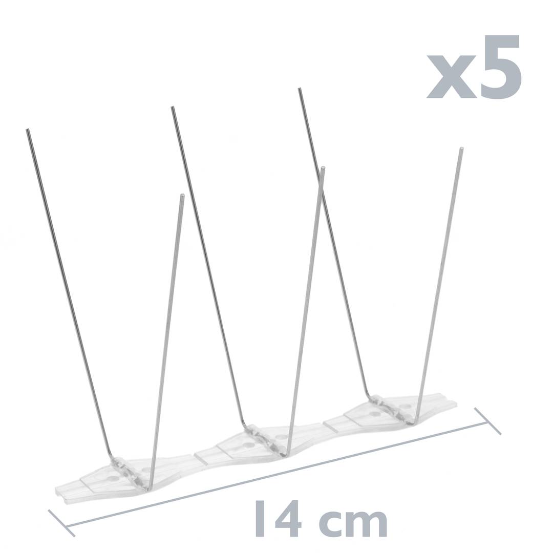 Punxes anti coloms Repelent d'aus Espanta ocells d'acer inoxidable 165 cm