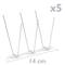 Punxes anti coloms Repelent d'aus Espanta ocells d'acer inoxidable 165 cm