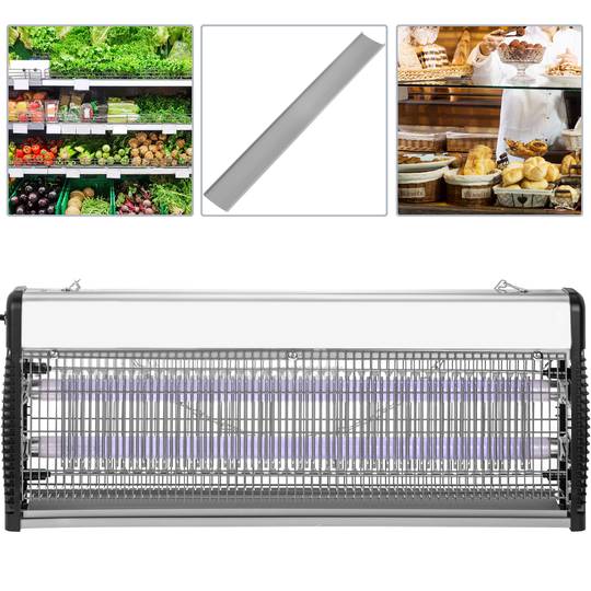 Mata insectes elèctric professional de 2 tubs de 20w UV 40W