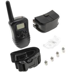 Collier dressage pour chiens avec télécommande vibration choc électrique son et lumière