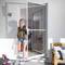 Mosquito net door max 100 x 210 cm white aluminum