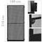 Zanzariera porta max 100 x 210 cm in alluminio nero
