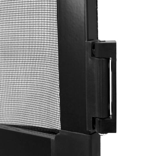 Zanzariera porta max 100 x 210 cm in alluminio nero