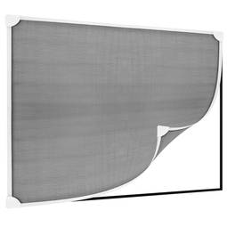 Zanzariera per finestra max 100 x 120 cm in PVC flessibile bianco magnetico