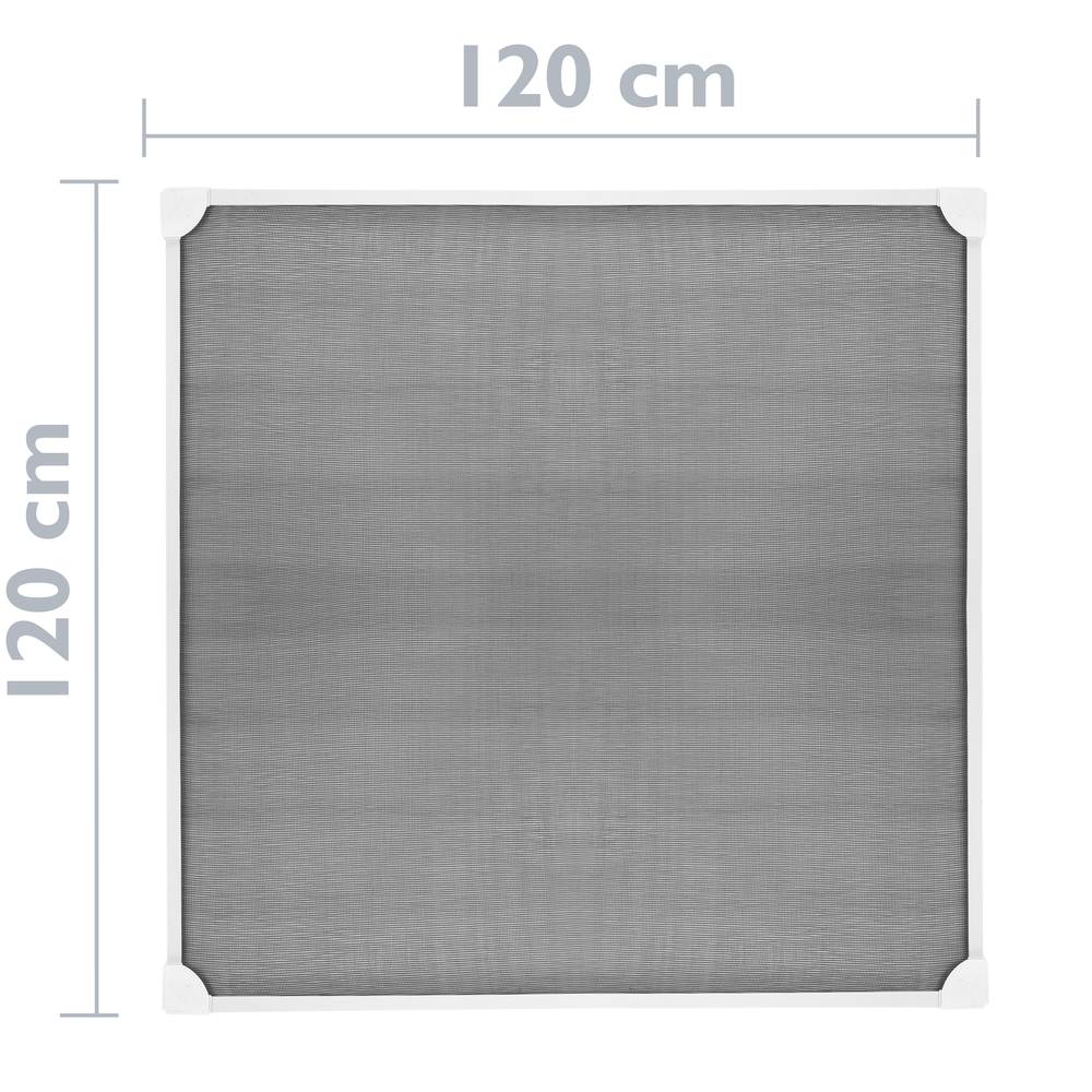 Mosquitera fija flexible blanco para ventana de 130x150 cm
