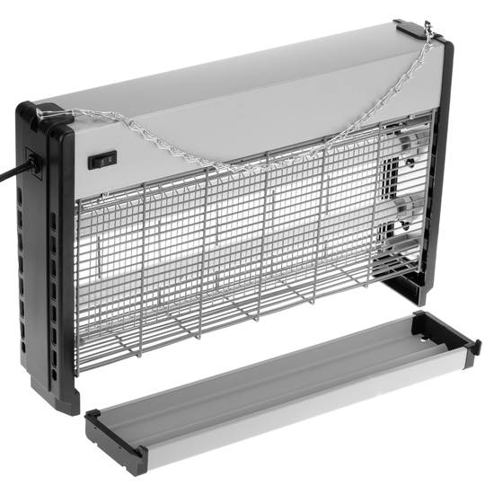 Destructeur d'insectes électrique professionnel à 2 tubes 15W UV 30W