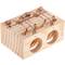 Piccola trappola per topi in legno con 2 ingressi di 9,5 x 6,5 x 8 cm