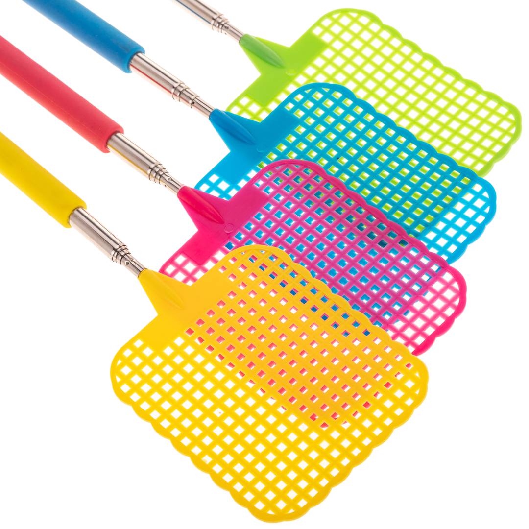 Pala mata insectos extensible de diferentes colores 57 cm