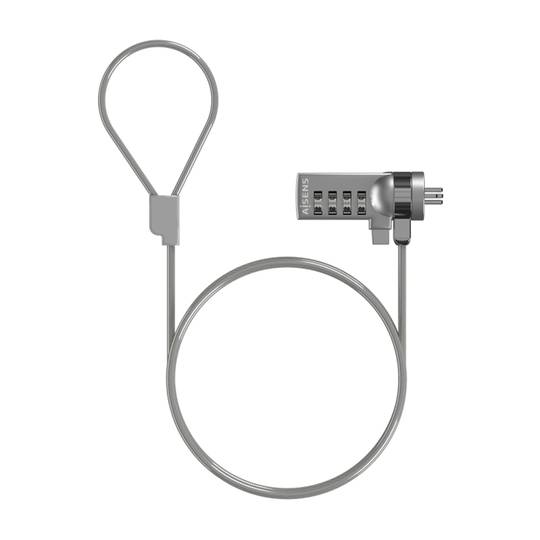 Beveiligingskabel met cijferslot voor monitor 1,5m Aisens ASLK-D40N01-SL