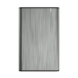 Caixa externa 2.5" per a discs durs de 9.5mm SATA a USB 3.0/USB 3.1 Gen1 color gris Aisens ASE-2525GR