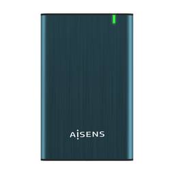 Caixa externa 2.5" per a discs durs de 9.5mm SATA a USB 3.0/USB 3.1 Gen1 color blau pacífic Aisens ASE-2525PB