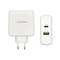 Caricabatterie da 48 W con porta USB-C PD3.0 da 30 W e USB-A QC3.0 da 18 W bianco Aisens ASCH-2PD30QC-W