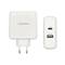 Carregador de 57 W amb un port USB-C PD3.0 de 45 W i USB-A QC3.0 de 12 W blanc Aisens ASCH-2PD45A-W