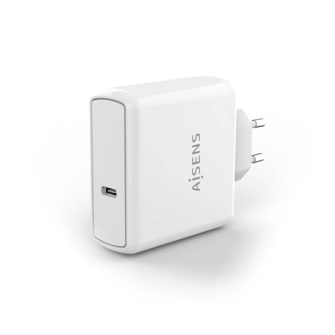 PD3.0 QC3-oplader met een witte 60 W USB-C-poort Aisens ASCH-1PD60-W