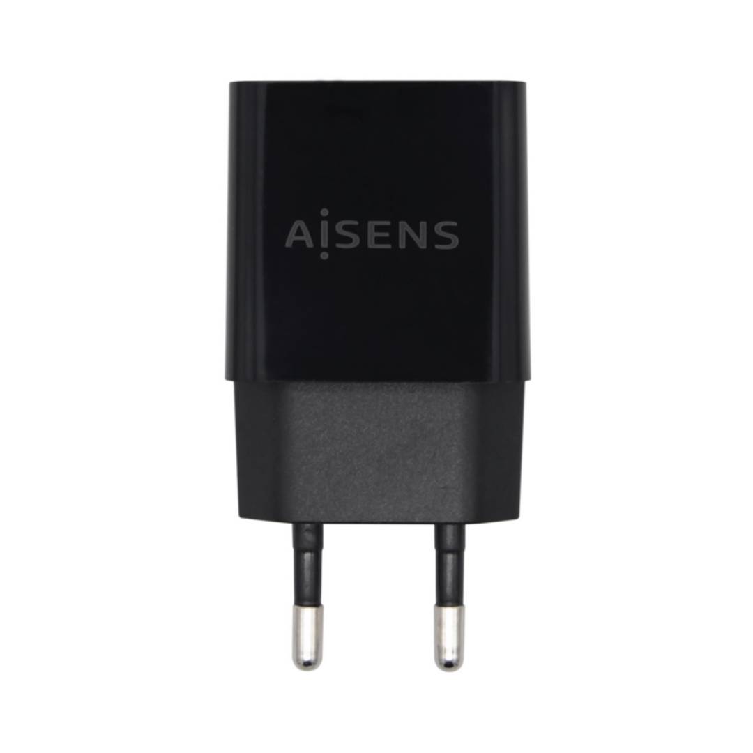 USB lader 10W 5V 2A USB-A Female zwart Aisens A110-0527