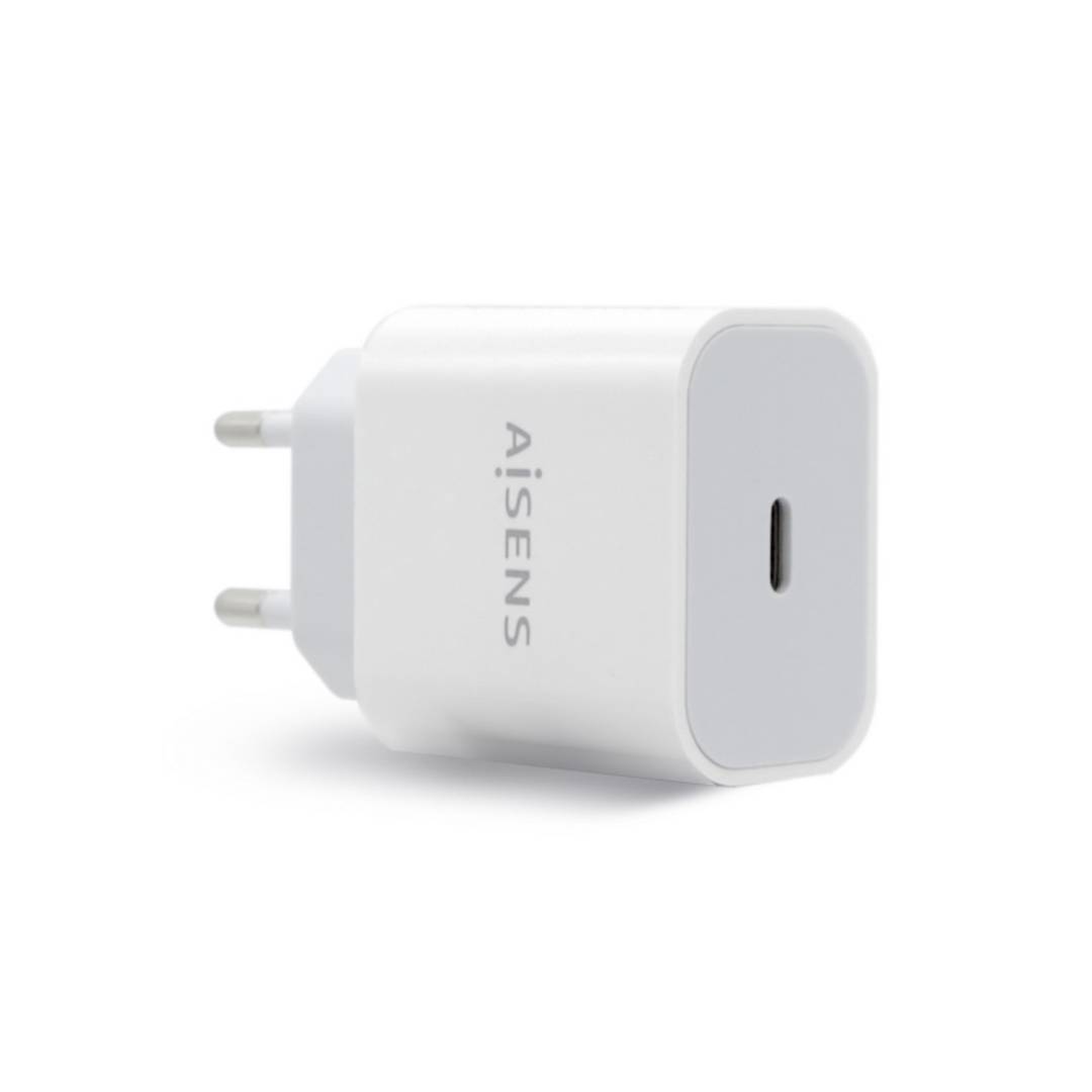 Cargador USB-C de 20W blanco Aisens A110-0537