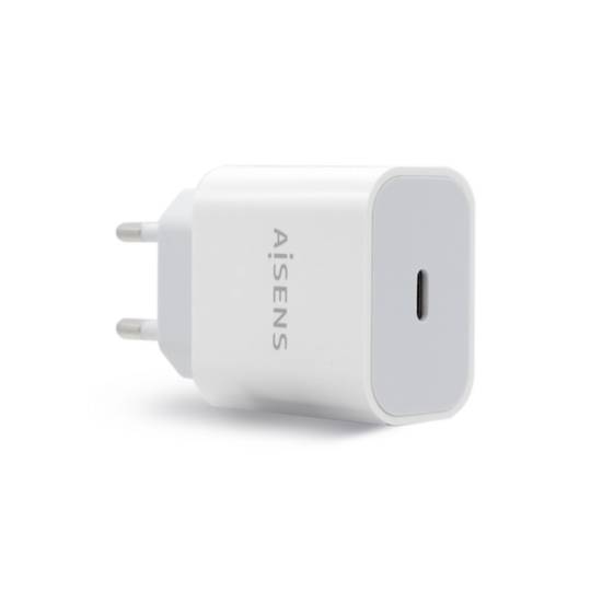 Cargador USB-C de 20W blanco Aisens A110-0537