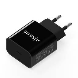 Cargador USB-C de 20W negro Aisens A110-0538