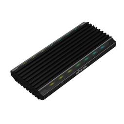 Caixa externa para jogos M.2 NGFF RGB para SSD NVMe para USB 3.1 preto Aisens ASM2-RGB012B
