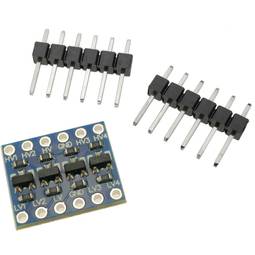 Conversor electrónico 5V-3V IIC UART de 4 canales