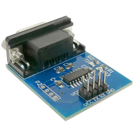 Conversor electrónico serie RS232 a TTL. Módulo SP3232 DW-0721