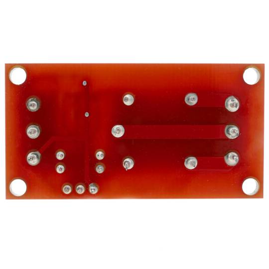 Gedrukt circuit met 1 relais met compatibele optocoupler
