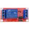 Gedrukt circuit met 1 relais met compatibele optocoupler