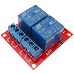 Circuito stampato con 2 relè per Arduino ARM PIC AVR DSP STM32 A025 di 5/9/12/24V DW-0014
