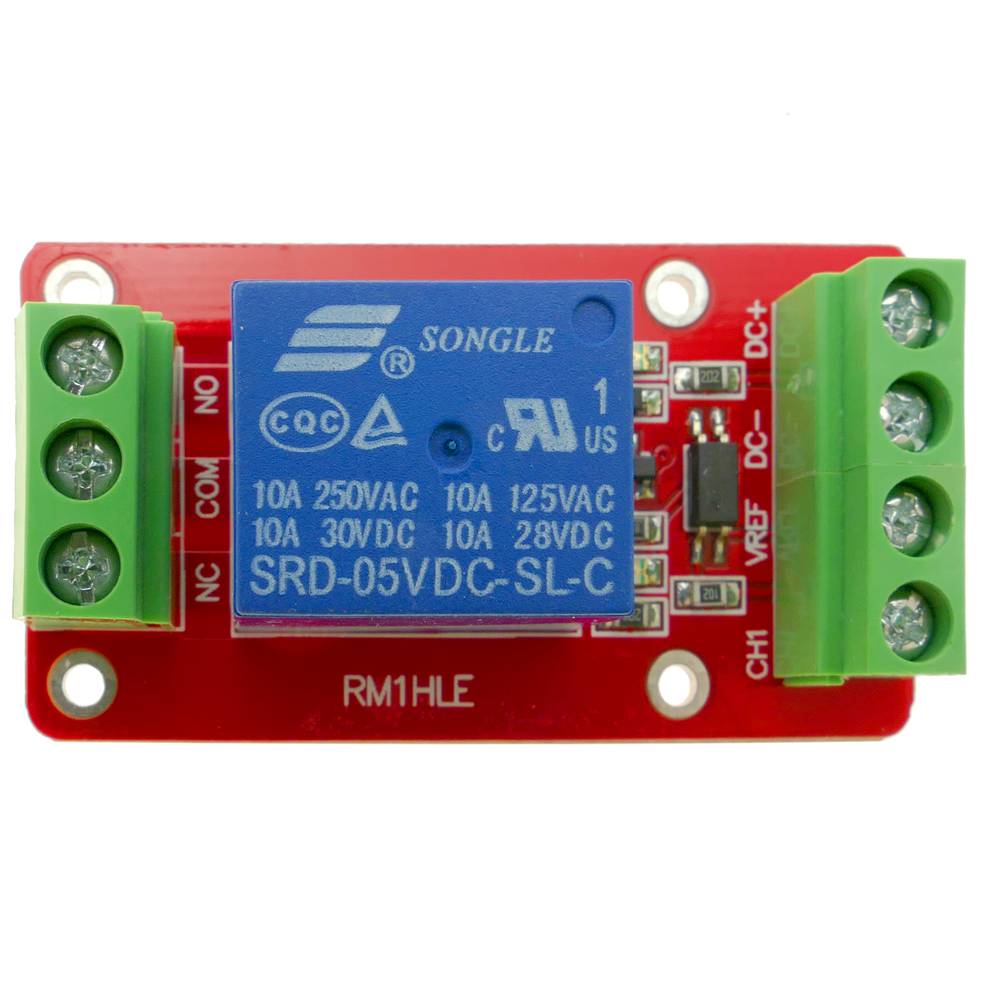 Circuit imprimé avec 1 relais pour RM1HLE 5/12/24V DW-0022