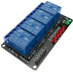 Circuito stampato con 4 relè per PIC ARM AVR DSP TTL 5/12/24V DW-0006