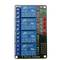 Circuito impreso con 4 relé para PIC ARM AVR DSP TTL de 5/12/24V DW-0006