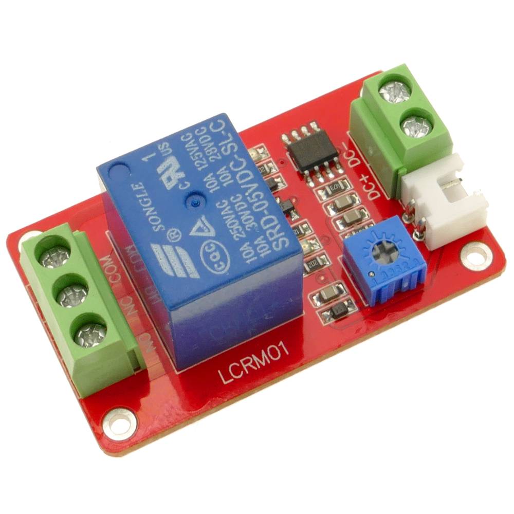 Circuit imprimé avec relais 1 5/12V, photo-switch, photo-résistance, modèle DW-0018