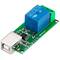 Gedruckte Schaltung mit 1 Relais über USB 5V. Gesteuert von einem Computer. Modell DW-0054