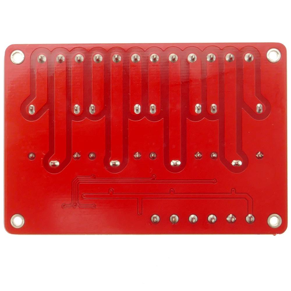 Circuito stampato con 4 relè 5/12/24V per RM4LS DW-0026
