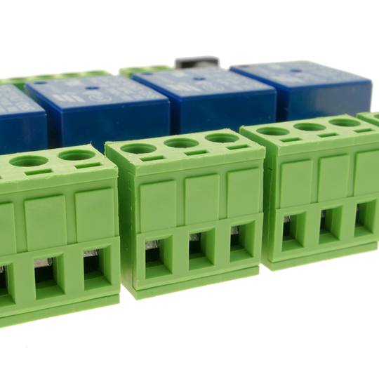 Obwód drukowany z 4 przekaźnikami z Modbus RTU DIY STM8S103 i komunikacją szeregową RS485