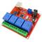 Circuit imprimé avec relais USB 4 5V, contrôlé depuis l'ordinateur. Modèle DW-0056
