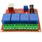 Circuit imprimé avec relais USB 4 5V, contrôlé depuis l'ordinateur. Modèle DW-0056
