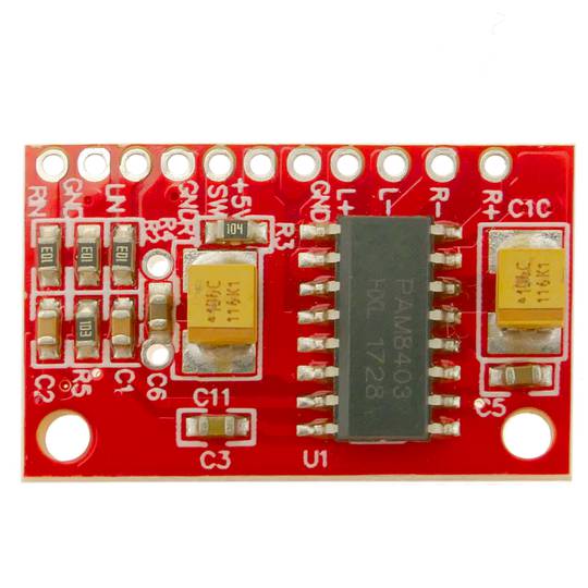 Amplificateur de puissance 5V, USB, 3W + 3W DC AMP. Modèle DW-0233