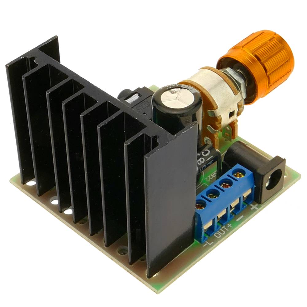 Amplificatore audio TDA7297, 15W + 15W, 12V, con potenziometro. Modello DW-0427