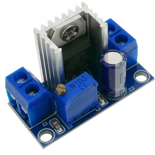 Font d'alimentació DC-DC amb convertidor de voltatge i regulador lineal LM317 DW-0394