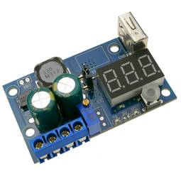 DC-DC-voeding met spanningsregelaar met LCD-display en USB LM2596 DW-0384