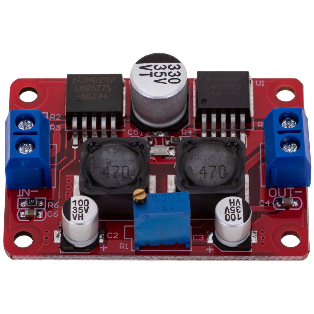Netzteil DC-DC 3,5-28V bis 1,25-26V mit Spannungswandler LM2596S LM2577S DW-0390