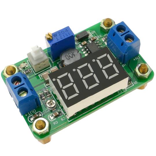 Power supply DC-DC 4.5-24V to 0.93-20V 2A with LCD viewer DW-0419