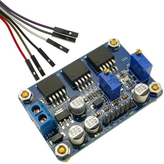 Alimentazione DC da 6,5-22 V a 3,3-5 V con convertitore regolabile DW-0412