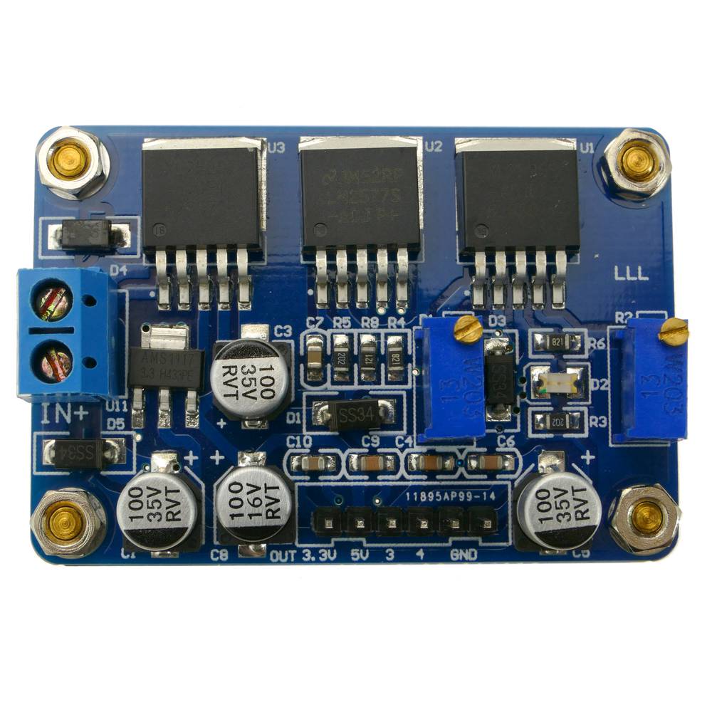 Alimentazione DC da 6,5-22 V a 3,3-5 V con convertitore regolabile DW-0412