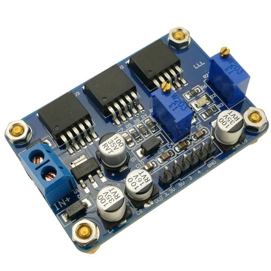Alimentazione DC da 6,5-22 V a 3,3-5 V con convertitore regolabile DW-0412